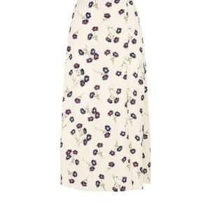 Floral midi skirt